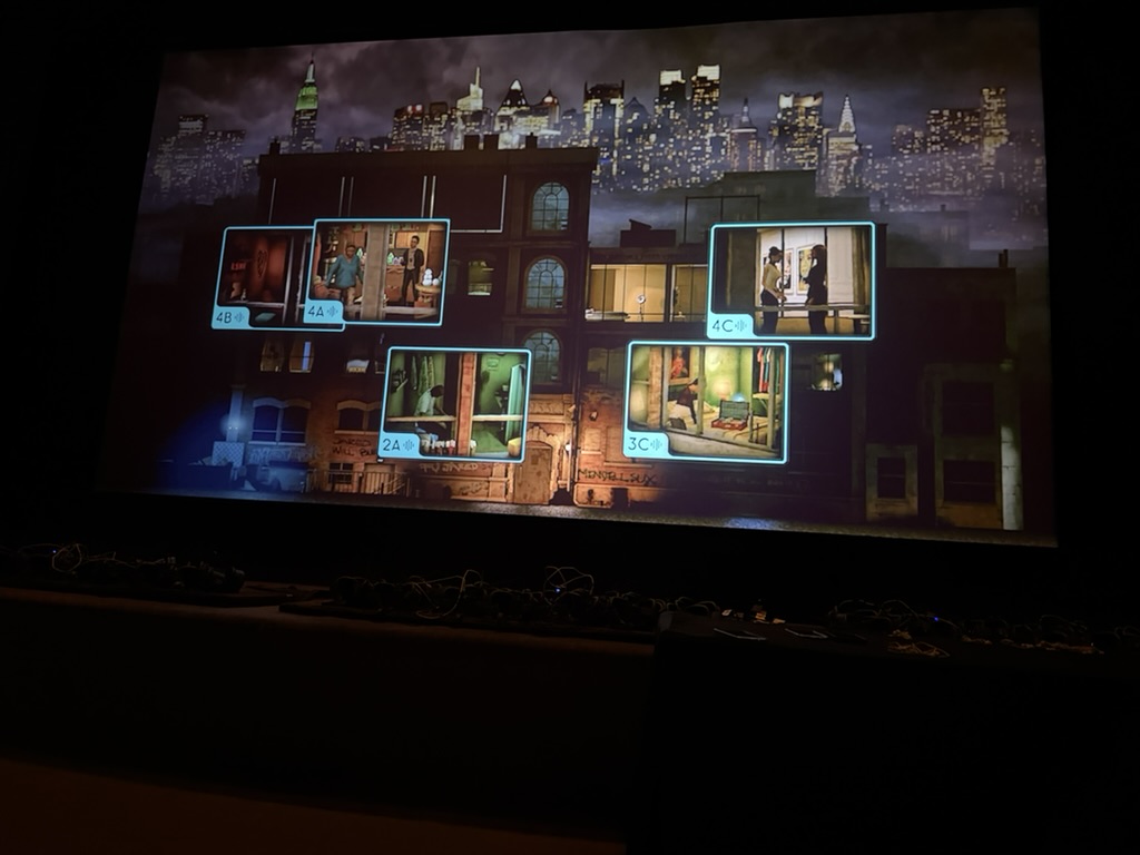 Fire Escape on the cinema screen at the Mercury theatre